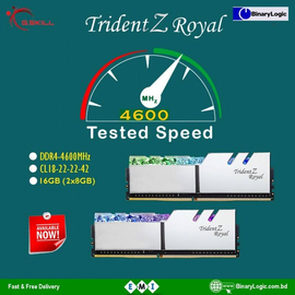 G Skill Trident Z Royal DDR4-4600MHz 16GTRS (8GB x2) RAM, 3 image