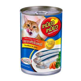 Meow Meow Cat Can Food Sardines in Jelly 400g