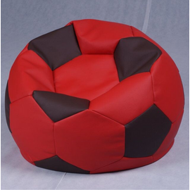 Football Bean Bag Chair_XXl_Red & Chocolet Combined