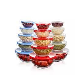 5 Pcs Glass Bowl With Lid, 2 image