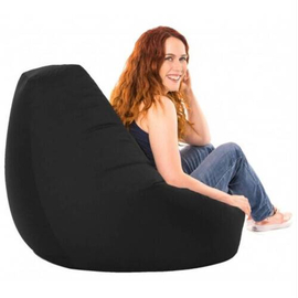 Super Comfortable Lazy Sofa_Extra Large Pear Shape_Black