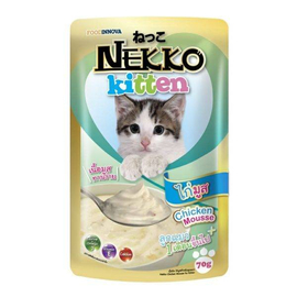 Nekko Pouch Chicken Mousse Pouch Cat Food 70gm