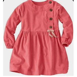 Pink Mixed Cotton Baby Dress