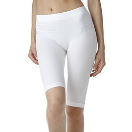 White Spendex Short Pant For Unisex