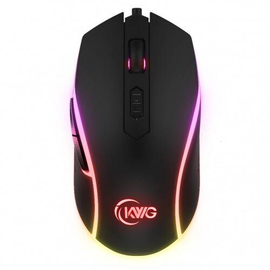 KWG ORION E1 Optical Gaming Mouse(6Keys/3200 DPI/Multi Color/Ergonomic Design)