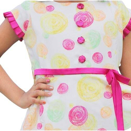 Multicolor Ball Print Girls Frock 1-2 Years, 2 image