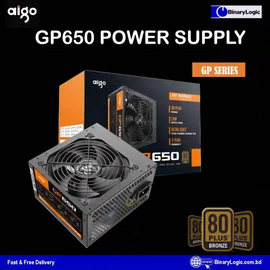 Aigo GP650 650W Power Supply 80 Plus Bronze Certified