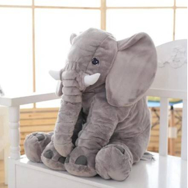 Adorable Elephant Plush Toy (Grey), 2 image