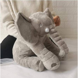 Adorable Elephant Plush Toy (Grey), 4 image