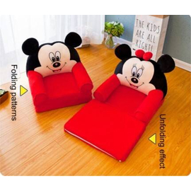Foldable Plush Sofa Bed For Children, 2 image