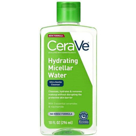 CeraVe Micellar Water Hydrating Facial Cleanser & Eye Makeup Remover 296ml