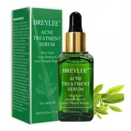 Breylee Acne Treatment Serum With Tea Tree Extract, Facial Essence To Anti Acne And Scar Removal For Clearing Acne