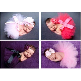 Newborn Baby Tutu Skirts Infant Photography Props, 4 image
