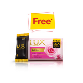 Lux Soap Bar Soft Glow 100g Forever Mini Soap Free