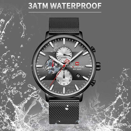 NV114 NAVIFORCE 9169 Luxury Chronograph Wristwatch, 2 image