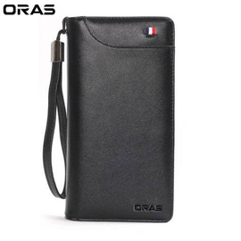 RA16K ORAS Genuine Leather Long Hand Wallet