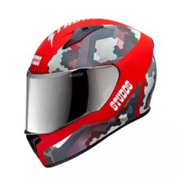 Thunder D5 Matt Red N2 Red Helmet