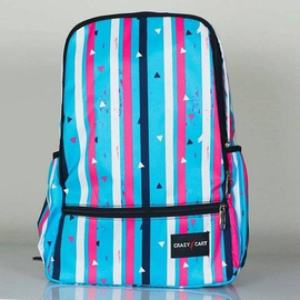 School Bag- Sky Stipe