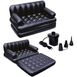 5-In-1 Inflatable Double Air Bed Cum Sofa