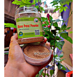 CHERISH HERBAL Rose Petal Powder 50gm  (Buy One Get One Free), 2 image