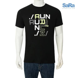 SaRa Mens T -Shirt (MTS241YF- Black