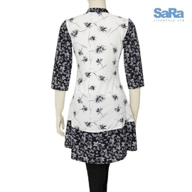 SaRa Ladies Fashion Tops NAVY PRINT