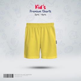 Fabrilife Kids Premium Shorts- Yollow