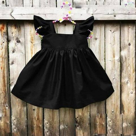 Baby Fashionable Dress Full Black-  '0' to '3' Year's