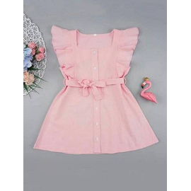 Baby fashionable dress (Baby Pink)- '7' to '10' Year's