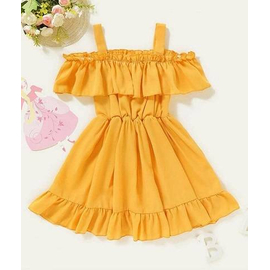 Baby fashionable Frok (Yellow)- '0' to '3' Year's
