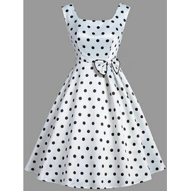 Baby Fashionable Frok (White & Black dot)- '0' to '3' Year's