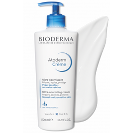 Bioderma Atoderm Crème (Ultra Nourishing crème) (Normal to Dry skin)- 500 ml