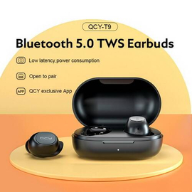QCY T9 Bluetooth 5.0 Wireless Earphones Sport Running Earbuds Touch Control & Comfortable Wearing with Dual Mic
