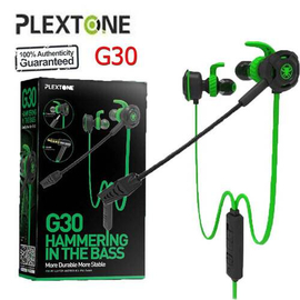 Plextone G30 Game Live Upgraded Dual Mode DSP Earphones Gaming Headset Headphone with HD Microphone 6 Gaming Effects PUBG