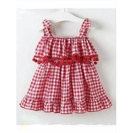 Baby dress Red- '7' to '10' Year's