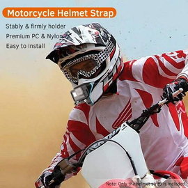 Docooler Full Face Helmet Chin Mount Jaw Holder Motorcycle Helmet Strap for GoPro