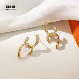 Korea New Luxury  Crystal Pendant Earrings For Women