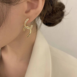Korea New Luxury  Crystal Pendant Earrings For Women, 2 image