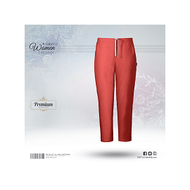 Fabrilife Womens  Premium Trouser-Aurora-Red