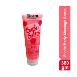 Fasmc Rose Bath Salts Body Massage Scrub - 380gm