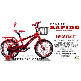 Falcon Rapido kid's Bicycle 20"-GLOSSY RED