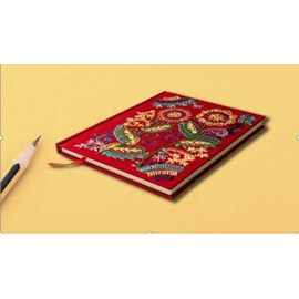 Red Color 2 Full Handmade Nakshi Notebook- 8x6