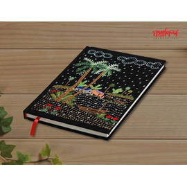 Black Color Badladine Handmade Nakshi Notebook- 8x6