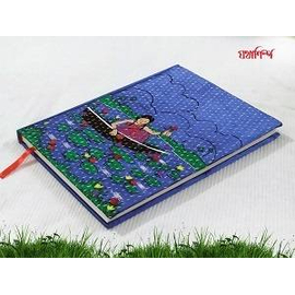 Blue Color Shapla Shaluk Handmade Nakshi Notebook- 8x6