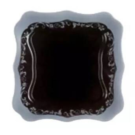 H8400 Tempered Authentic Silver Dessert Plate 8.5