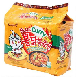 Samyang Curry Hot Chicken Flavor Ramen Instant Noodles - 5 In 1 Pack