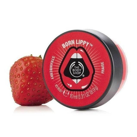 The Body Shop Born Lippy Pot Lip Balm Strawberry, 2 image