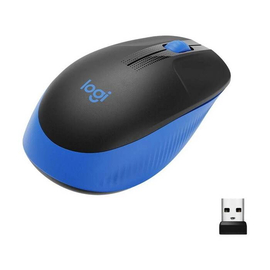 Logitech Wireless Mouse Blue Full-Size M190