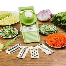 6 in 1 Vegetable Slicer With Safety Hat