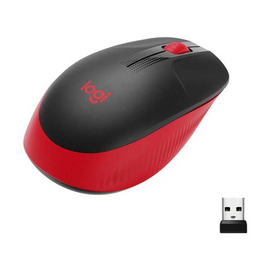 Logitech Wireless Mouse Red Full-Size M190